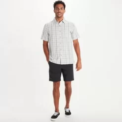 Marmot Eldridge Short-Sleeve Button Up Shirt Men's -Marmot Outdoor Equipment 90249 GLACIER GREYSLEET m