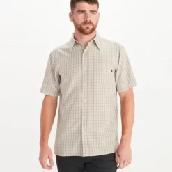Marmot Eldridge Short-Sleeve Button Up Shirt Men's -Marmot Outdoor Equipment 90249 SANDBAR m