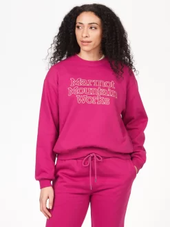 Wm's Marmot Mountain Works Boxy Crewneck Sweatshirt -Marmot Outdoor Equipment M14855 6877 S02 scaled